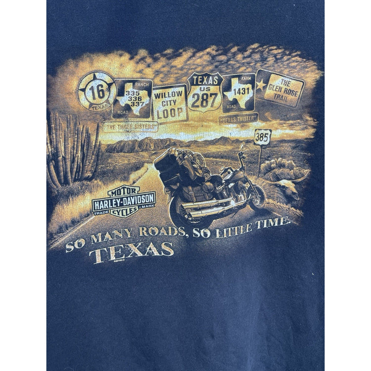 Men’s Harley Davidson Graphic Stafford Texas Long Sleeve Sz Medium