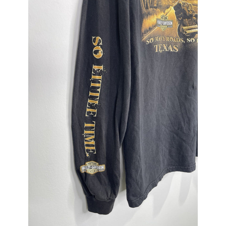 Men’s Harley Davidson Graphic Stafford Texas Long Sleeve Sz Medium