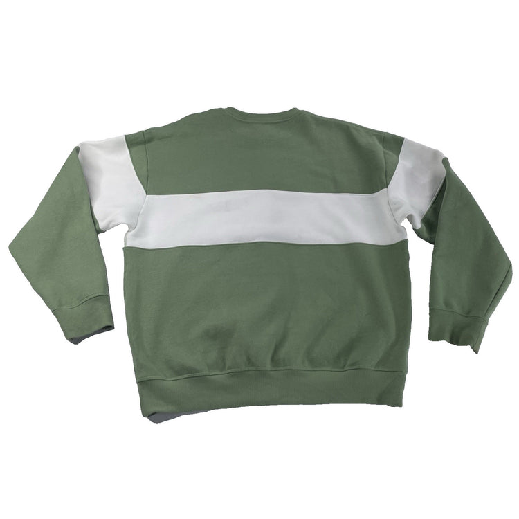 Womens Victoria’s Secret PINK Green & White Crew Neck Sweater Size Large