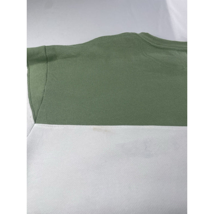 Womens Victoria’s Secret PINK Green & White Crew Neck Sweater Size Large