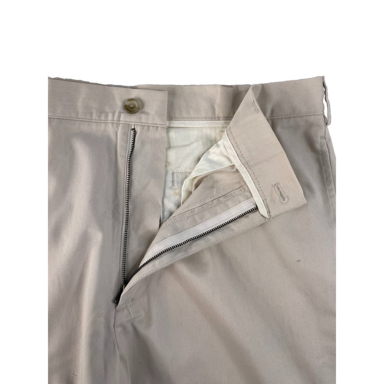 Mens Izod Performance NWT Khaki Tan Metrix Fit Flat Front Chino Pants SIZE 36x3