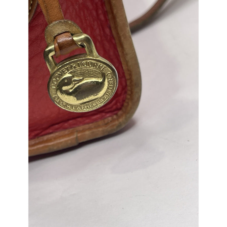 Vintage Dooney & Bourke Medium *RED* Shoulder Bag/Crossbody