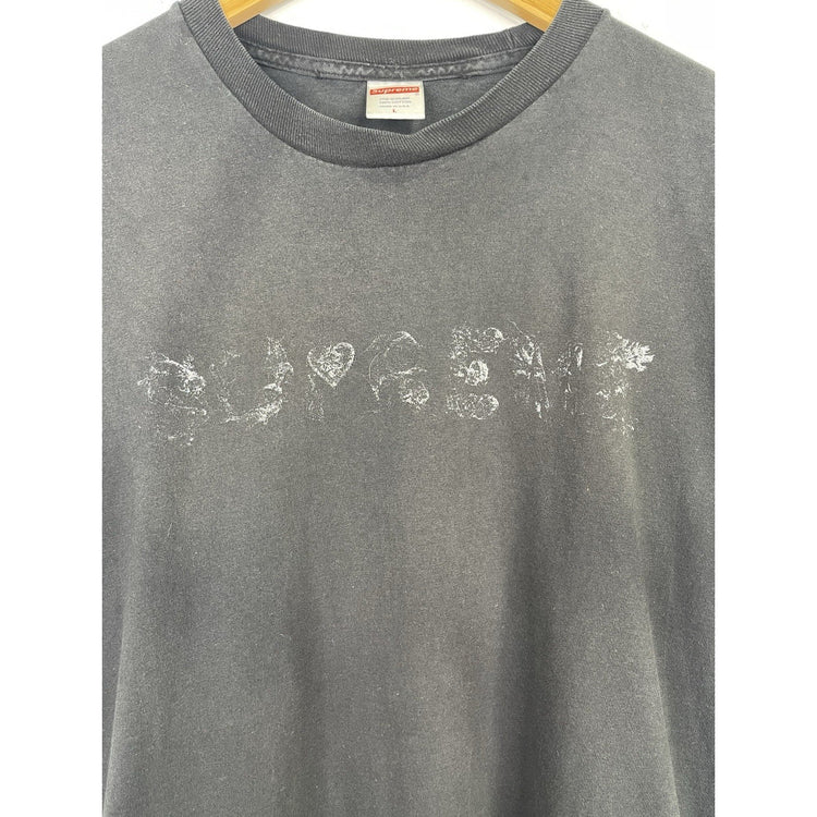 Men’s 2020 Black Supreme “Morph/Keegan Dakkar”  Faded T-Shirt Size Large