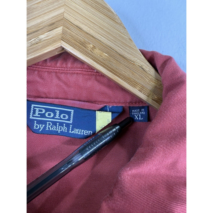 Mens Ralph Lauren Red Harrington Jacket Size Xl