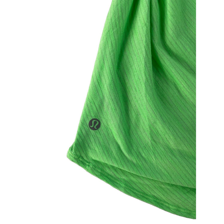 Women's Lululemon Athletic Layered Tank Top Neon Green Multi-Strap Back Size 12