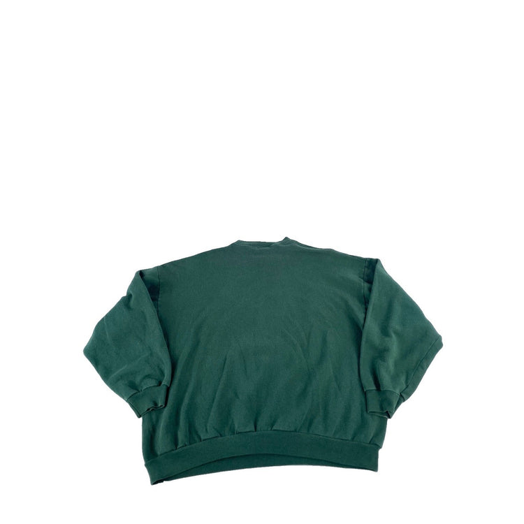 Mens Vintage Disney Micky Graphic Crewneck Sweatshirt Dark Green Size Xl