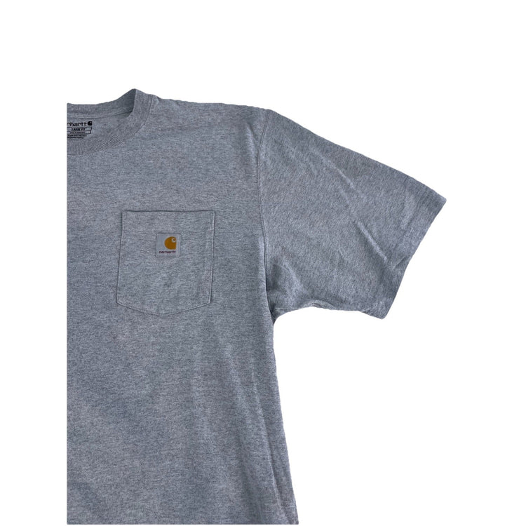 Mens Carhartt Gray Loose Fit Blank Tee Size Xl