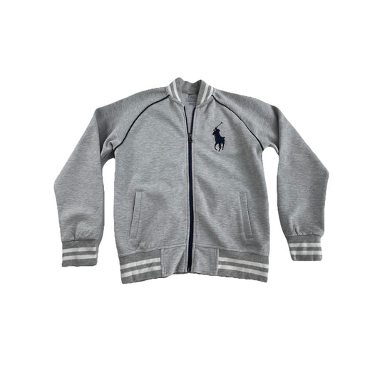 Boys 2010 Polo ralph Lauren Size M Gray Crewneck Sweatshirt Zip Up