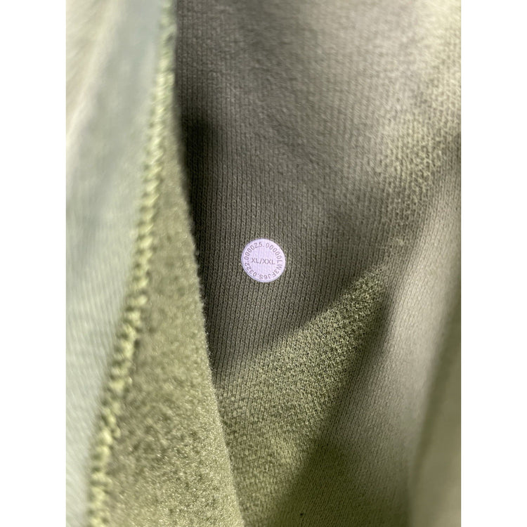 Women’s LuLu Lemon Cotton & Rib knit Green Cropped Zip Up Jacket XXL/XL
