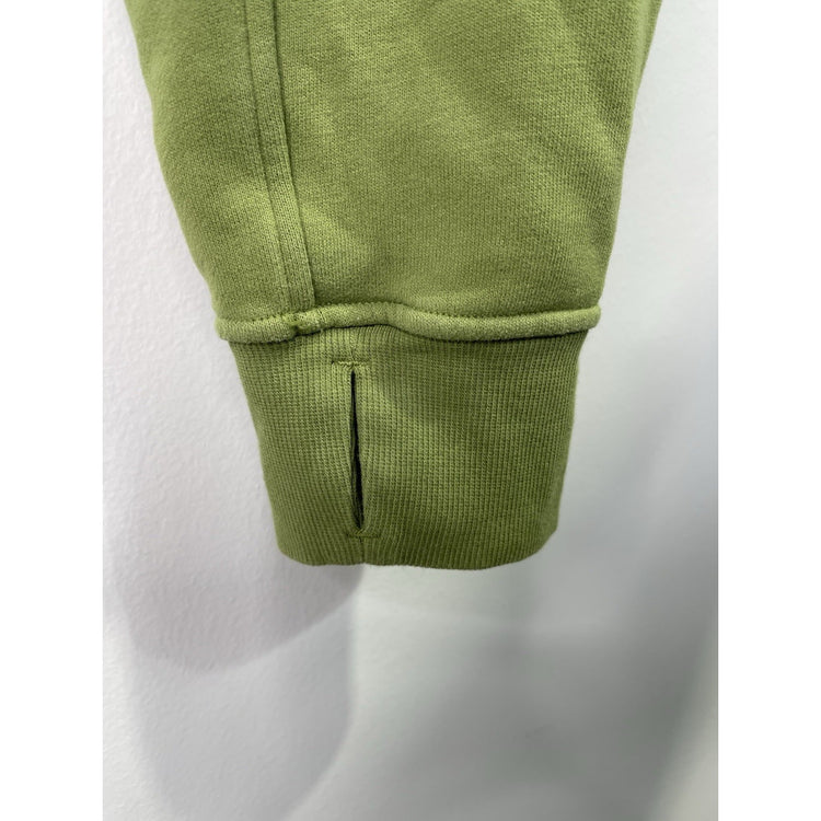 Women’s LuLu Lemon Cotton & Rib knit Green Cropped Zip Up Jacket XXL/XL