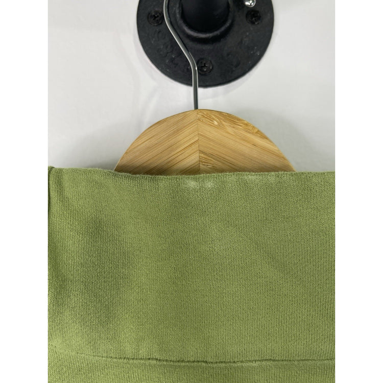 Women’s LuLu Lemon Cotton & Rib knit Green Cropped Zip Up Jacket XXL/XL