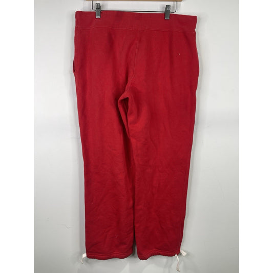 Polo Ralph Lauren Mens Red Fleece Sweatpants Joggers With Blue Pony Size Small