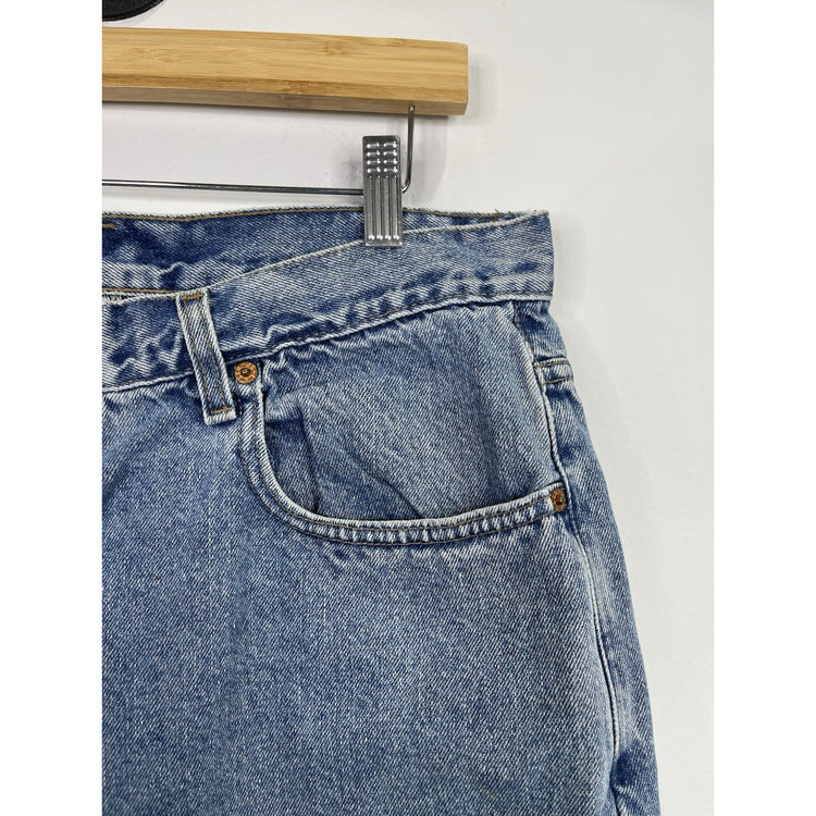 Men’s Vintage Levi’s 550 Blue Denim Jean Shorts Sz 34 Loose Fit