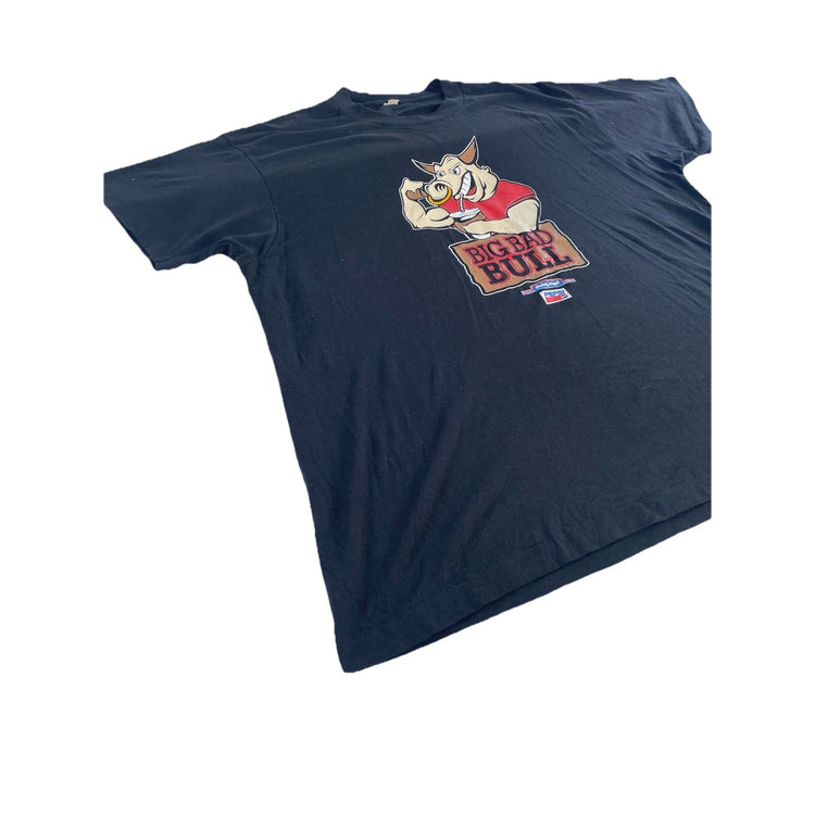 Mens Stream Stars Black “Big Bad Bull… Is Back” Print T-Shirt Size Xxl