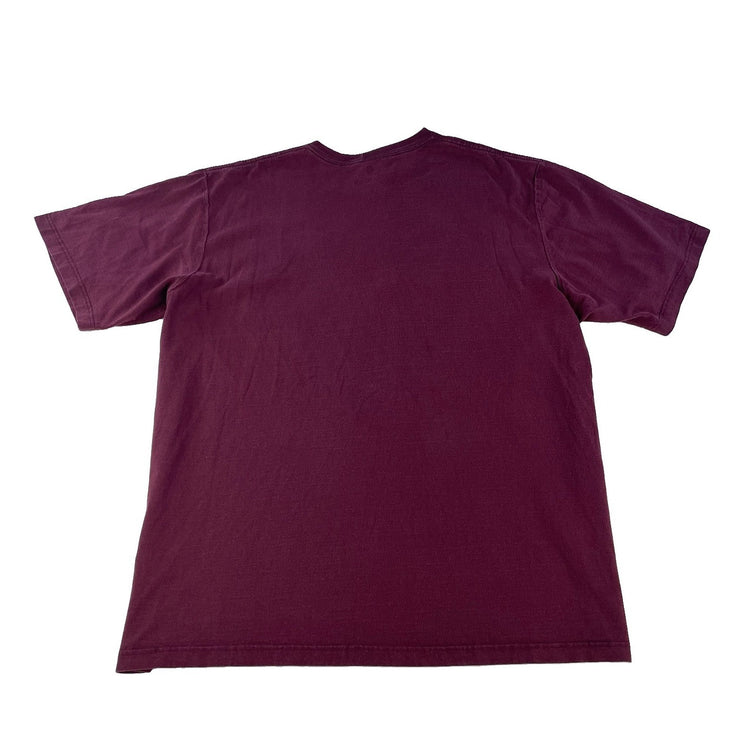 Mens Carhartt Maroon Orignal Fit Short Sleeve Pocket T-Shirt Size 2XL