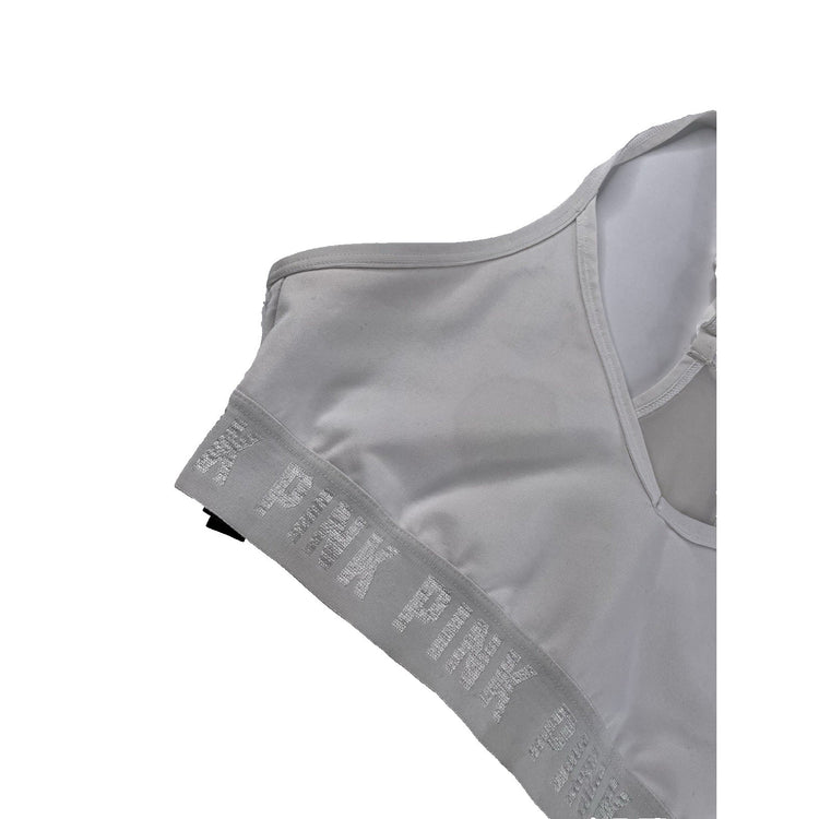 Womens Victoria’s Secret PINK White Sports Bra Size Small