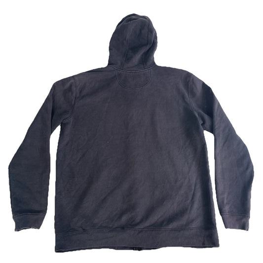 Mens Vintage Carhartt Faded Gray Full Zip Hooded Jacket Street wear Size L