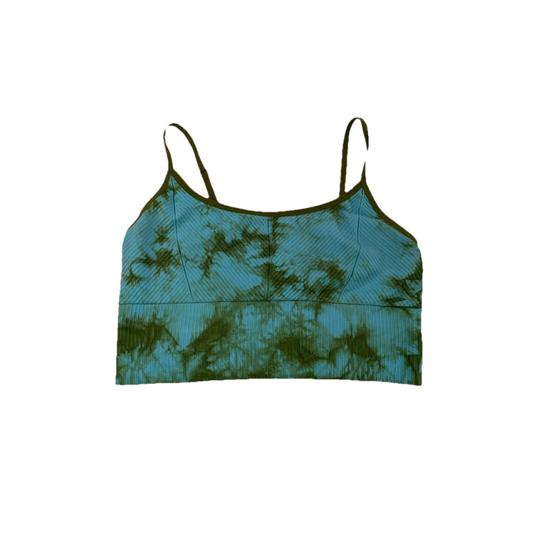 Womens PINK Active Green & Blue Sports Bra Size XL