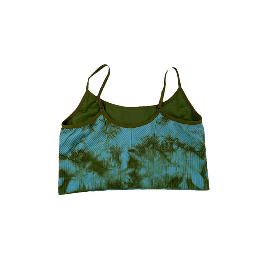 Womens PINK Active Green & Blue Sports Bra Size XL