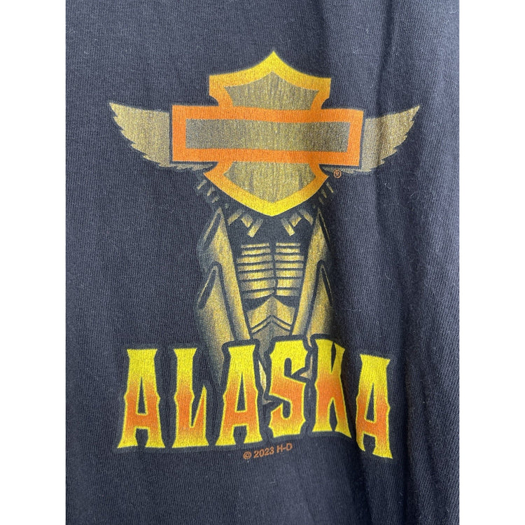 Men’s 2023 HD Harley Davidson Double Sided Graphic T Shirt Sz L