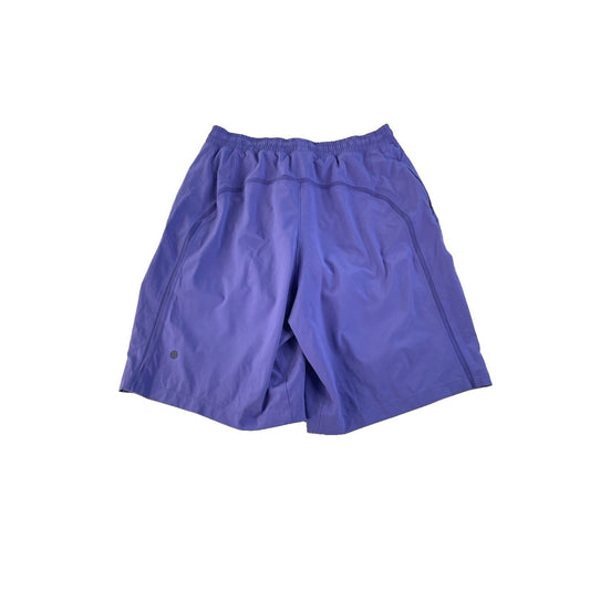 Women's Lululemon Purple Athletic Shorts W Mesh Detail and Side Pockets Size M