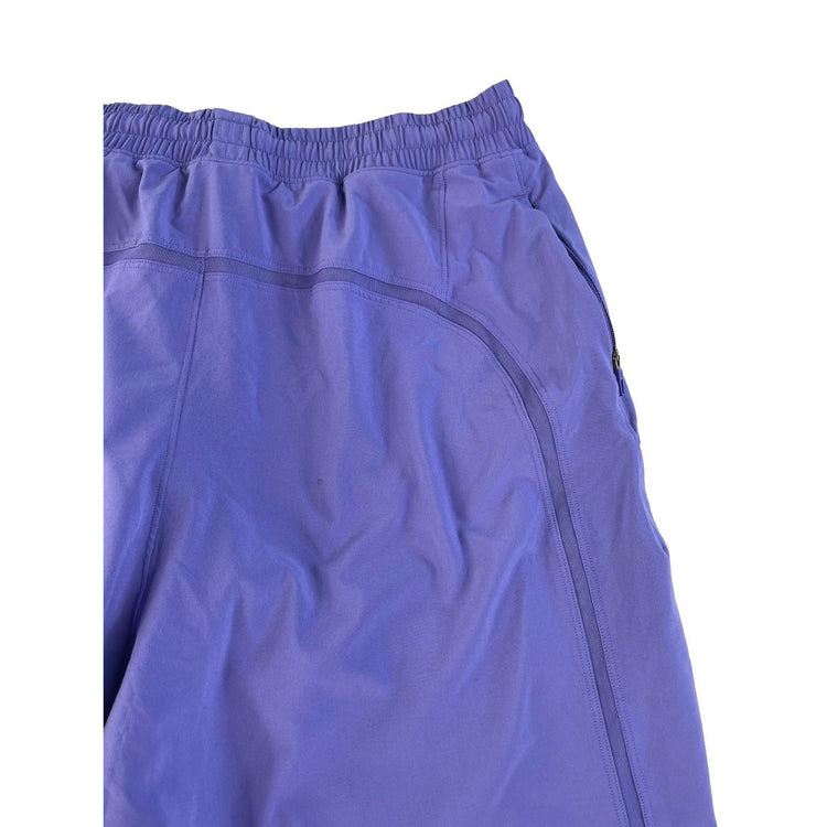 Women's Lululemon Purple Athletic Shorts W Mesh Detail and Side Pockets Size M