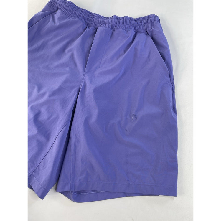 Women's Lululemon Purple Athletic Shorts W Mesh Detail and Side Pockets Size M