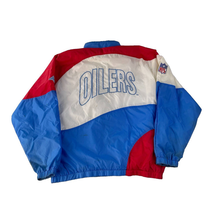 Mens Vintage Apex One Houston Oilers Lightweight Jacket Size Large