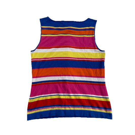 Womens Lauren Ralph Lauren Size Small Multicolor Striped Tank Top