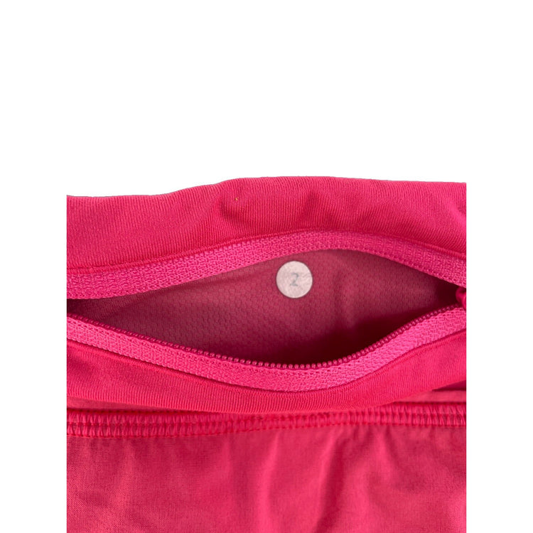 Women's Lululemon Athletic Running Shorts, Bright Pink, Size 2