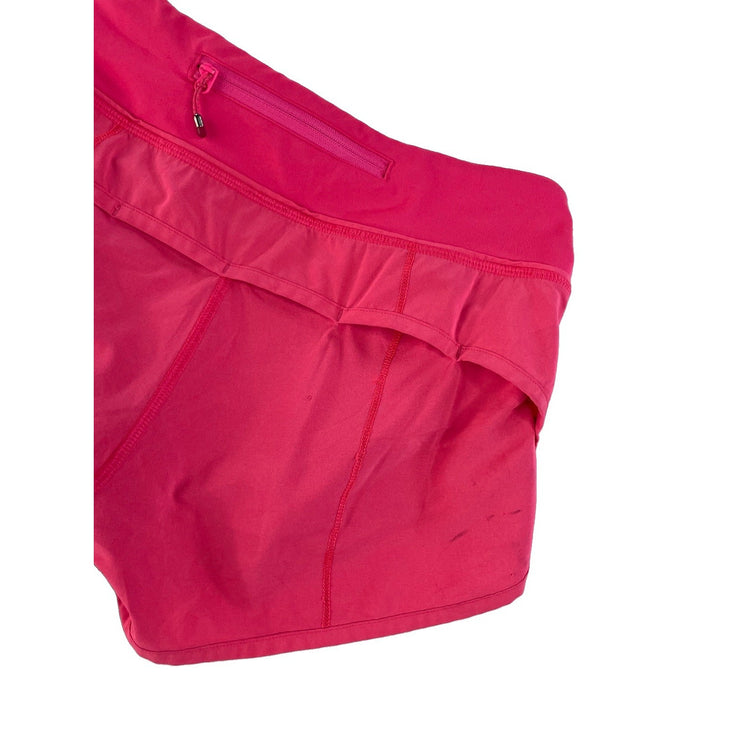 Women's Lululemon Athletic Running Shorts, Bright Pink, Size 2