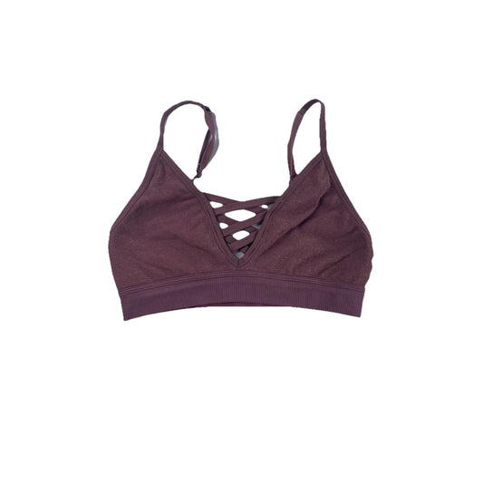 Womens Victoria Secret Mauve-Goldish Sports Bra Size M