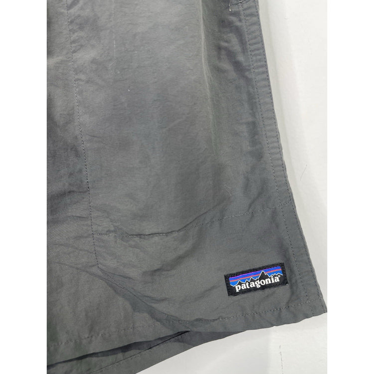 Patagonia Mens Swim Shorts Gray Lined Pull String Pockets M