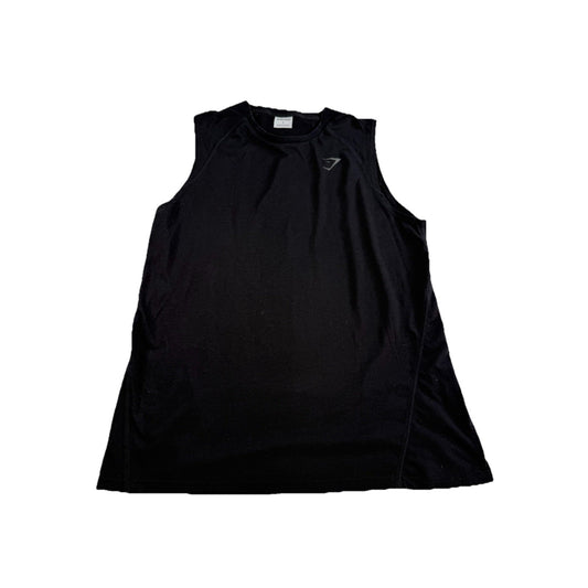 Mens Gymshark Black Running Tank Top Size L