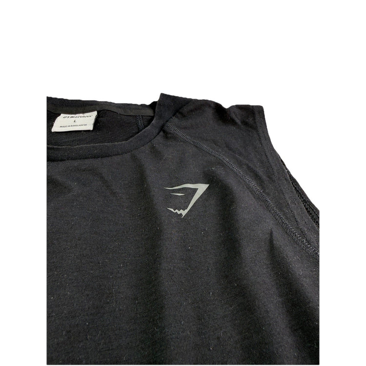 Mens Gymshark Black Running Tank Top Size L