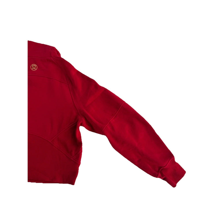 Womens Lululemon Size M/L Red Half Zip Sweater