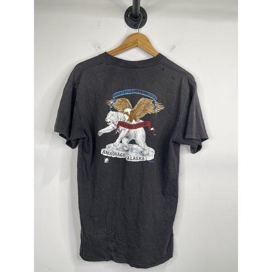 Men’s Vintage 90s Vintage Harley Davidson Alaska Graphic T Shirt Sz Large
