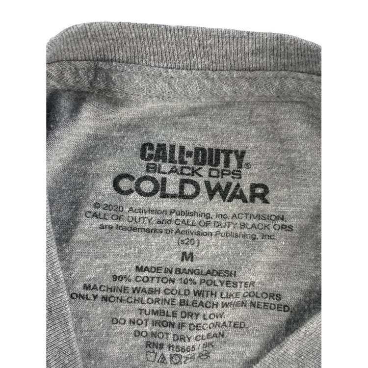 Mens Call of Duty Black Ops Cold War Graphic T-Shirt Grey Size M