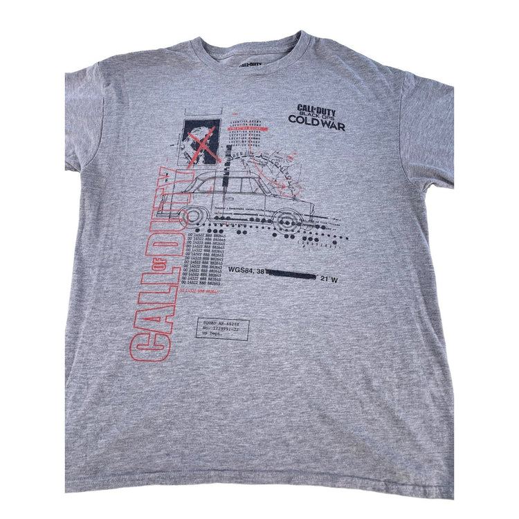 Mens Call of Duty Black Ops Cold War Graphic T-Shirt Grey Size M