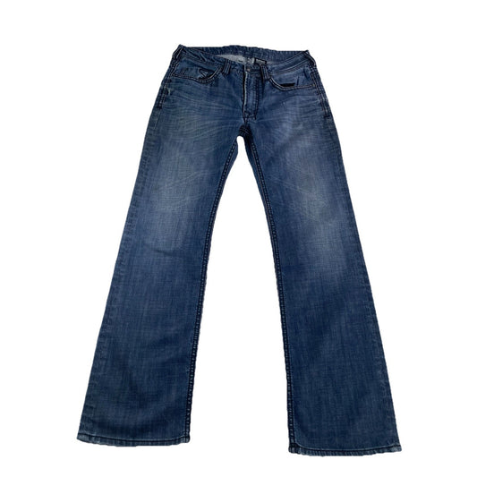 Men’s Vintage Buffalo Straight Blue Bootcut Jeans Size 31