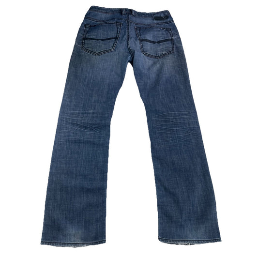 Men’s Vintage Buffalo Straight Blue Bootcut Jeans Size 31