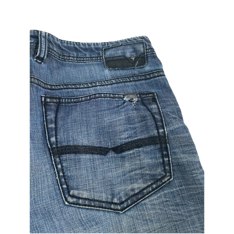 Men’s Vintage Buffalo Straight Blue Bootcut Jeans Size 31