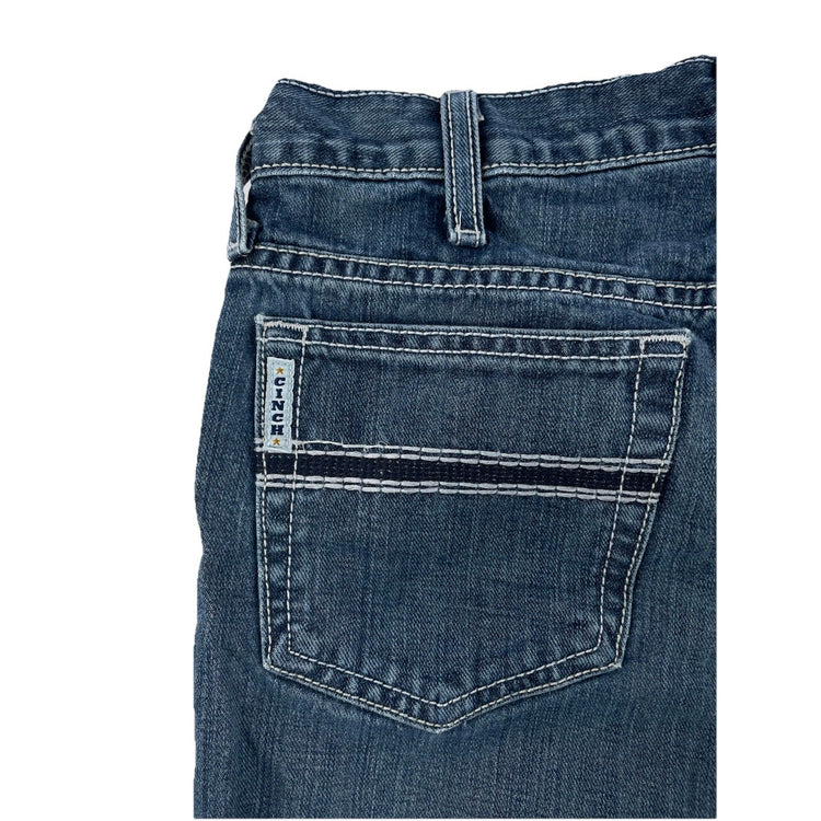 Men’s Cinch Relaxed Straight Wide-leg Blue Jeans Size 33x32
