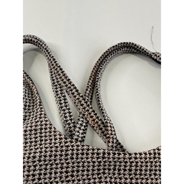 Women’s Lululemon Size 4 Houndstooth Print Sport Bra