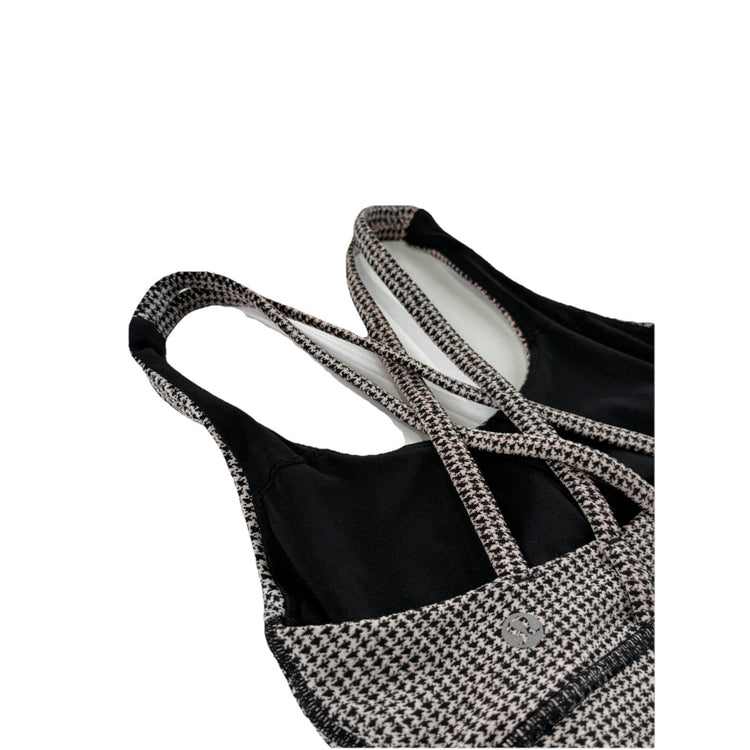 Women’s Lululemon Size 4 Houndstooth Print Sport Bra