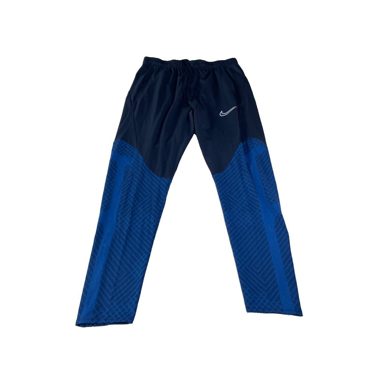 Mens Nike Navy Royal Blue Geometric Pattern Slim Fit Track Pants Size L