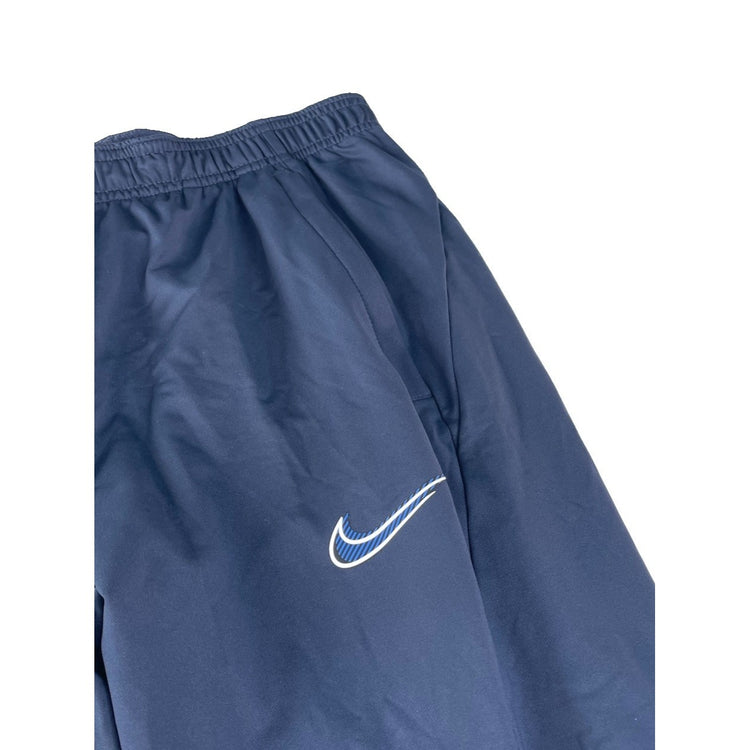 Mens Nike Navy Royal Blue Geometric Pattern Slim Fit Track Pants Size L