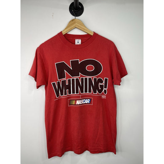 Vintage 1990’s Mens “No Whining!” NASCAR Racing Red T-shirt Sz M