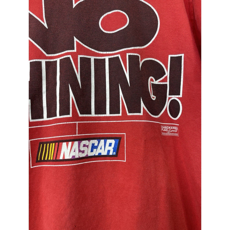 Vintage 1990’s Mens “No Whining!” NASCAR Racing Red T-shirt Sz M