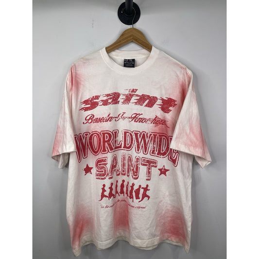 Men’s Worldwide Saint White T-shirt Size L